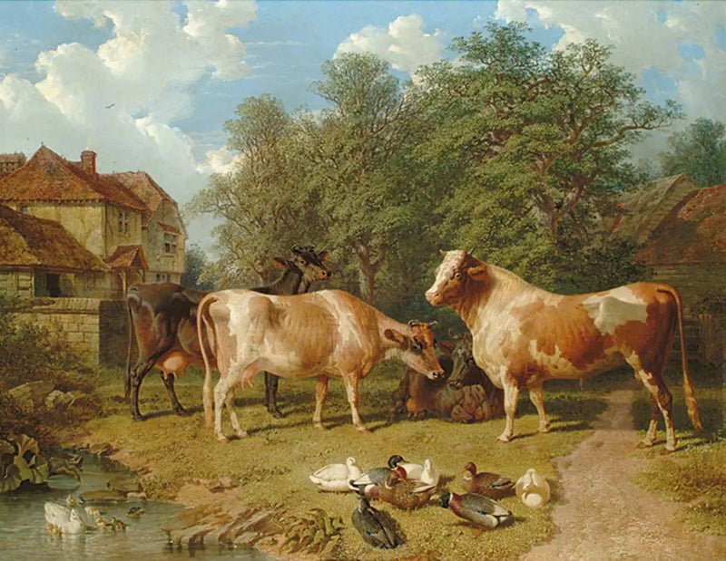 Bovini e anatre - John Frederick Herring, Sr.