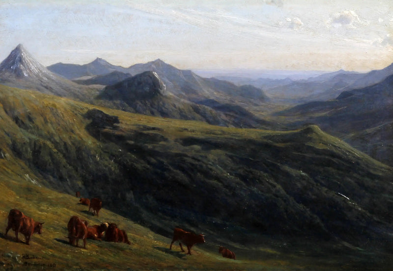 Bovini su una collina - Rosa Bonheur