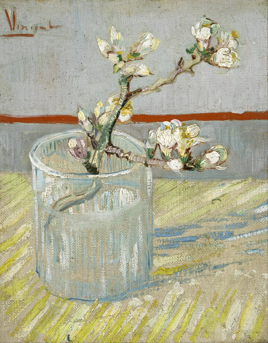 Ramo di mandorlo in fiore in un bicchiere - Vincent van Gogh