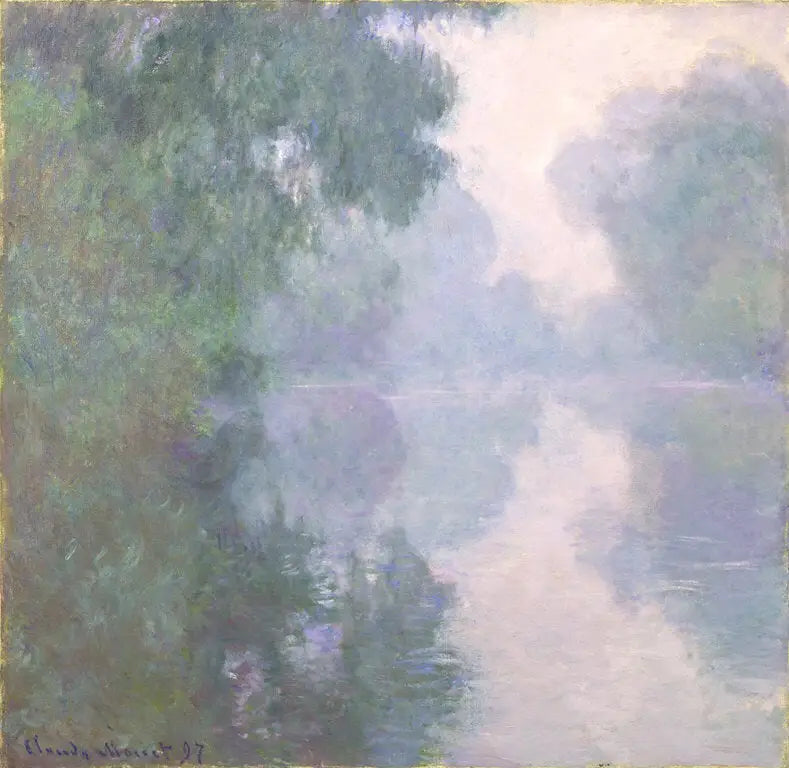 Braccio della Senna a Giverny, nebbie mattutine - Claude Monet