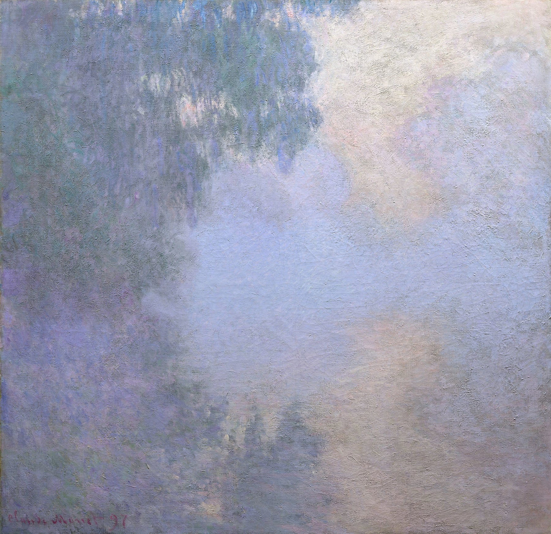 Bras de Seine près de Giverny, brouillard, de Claude Monet, 1897 – Art Institute of Chicago 1933.1156, Wildenstein 1475