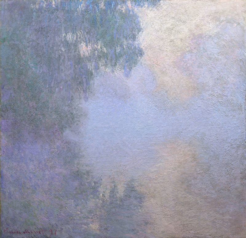 Bras de Seine, nebbia, Chicago W1475 - Claude Monet