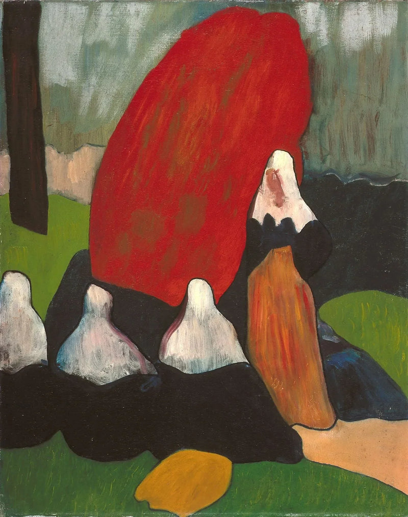 Donne bretoni con alghe - Émile Bernard