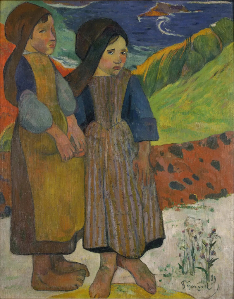 Bretonne vicino al mare - Paul Gauguin