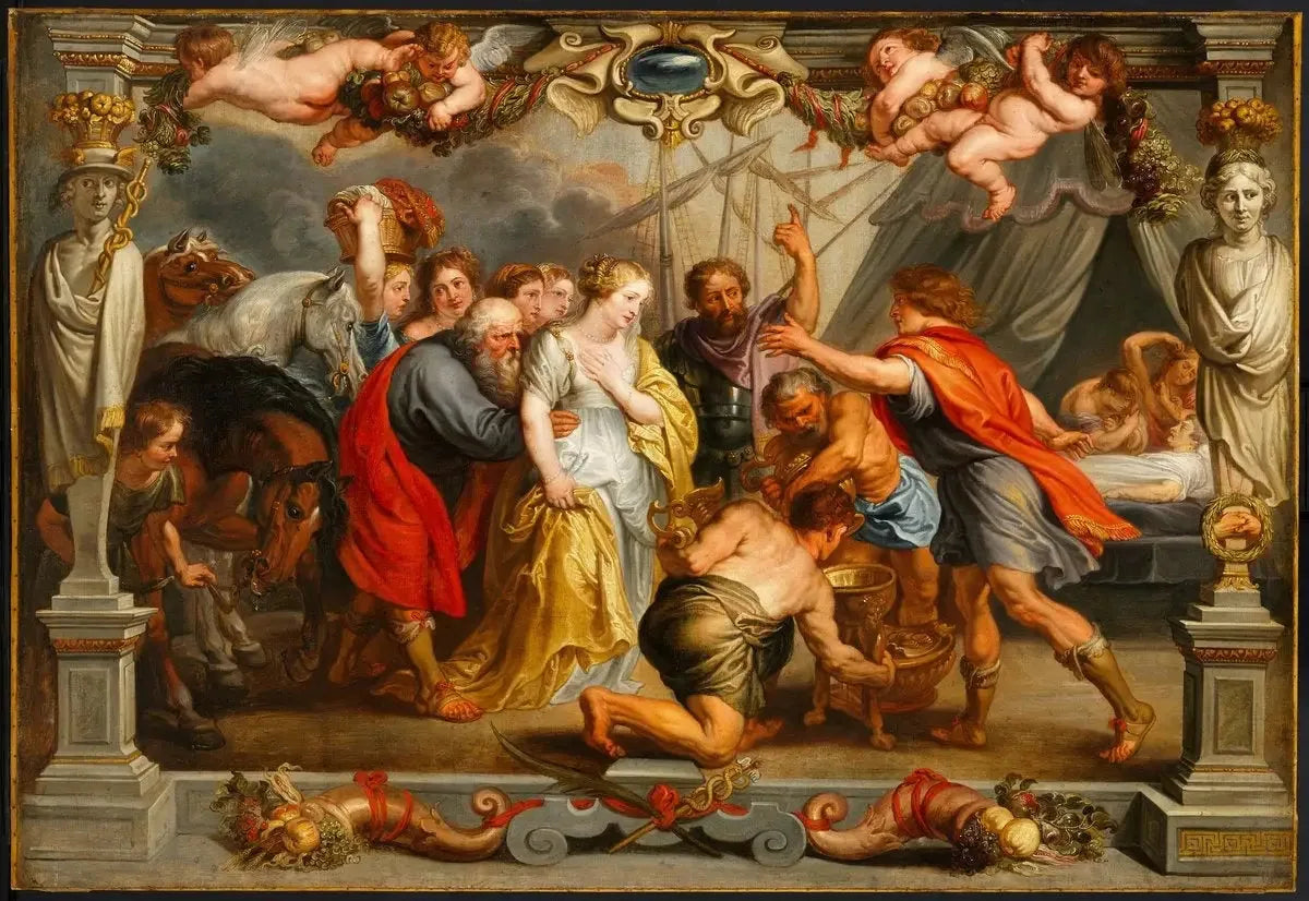 Briséis revenant à Achille - Peter Paul Rubens image 1 reproduction réalisée par Alpha Reproduction
