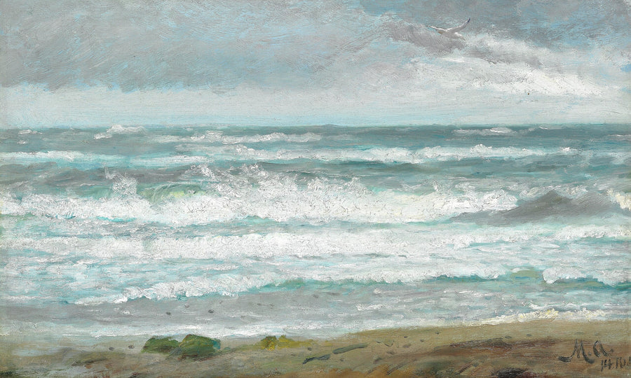 Rompere le onde al largo di Skagen. -Michael Peter Ancher