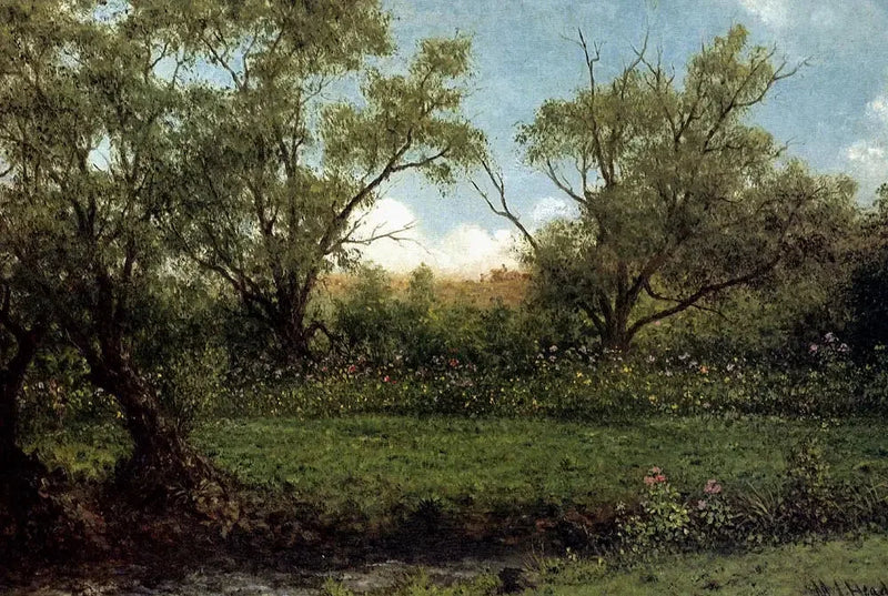 Brookside (Asters in un campo) - Martin Johnson Heade