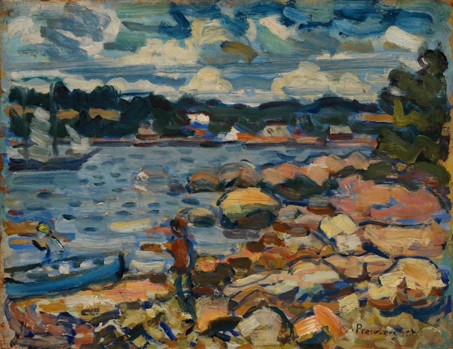 Brooksville, Maine (fiume e rocce) - Maurice Prendergast