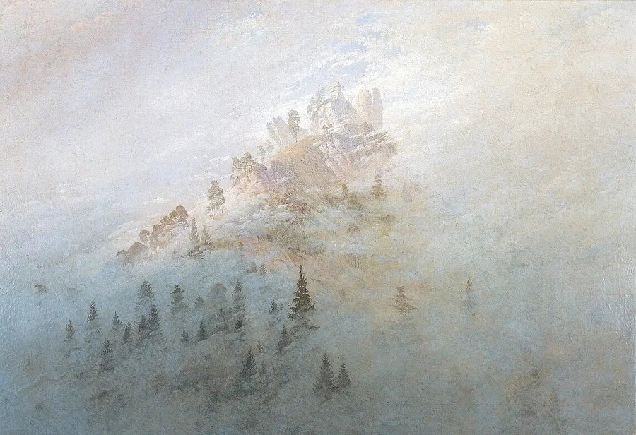 Nebbia mattutina nelle montagne - Caspar David Friedrich