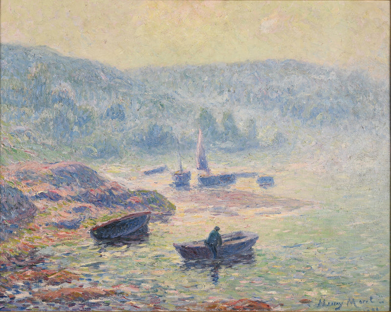 Nebbia sul fiume a Pont-Aven - Henry Moret