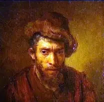 Busto di uomo con cappello di pelliccia - Rembrandt