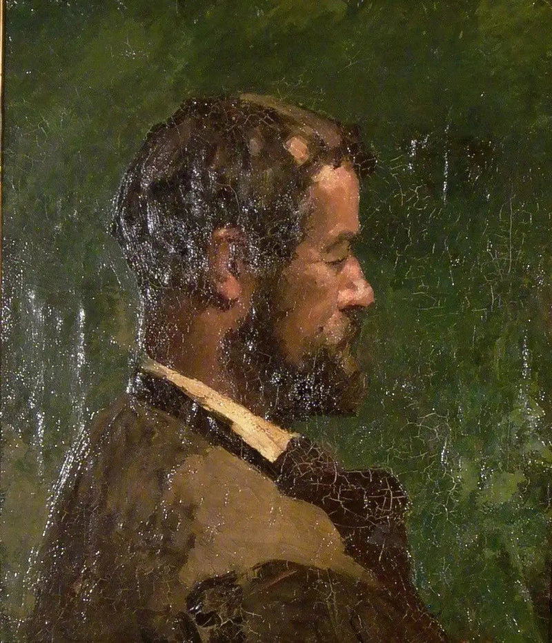 Busto di uomo di profilo - Gustave Courbet
