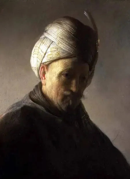 Busto di uomo con turbante - Rembrandt