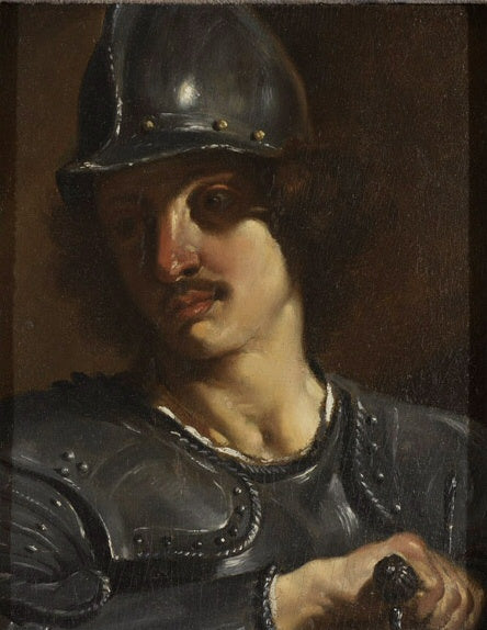 Busto di un soldato in armatura - Guercino