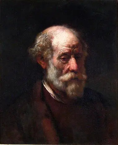 Buste d'un vieil homme - Rembrandt image 1 copie de tableau peinte à la main
