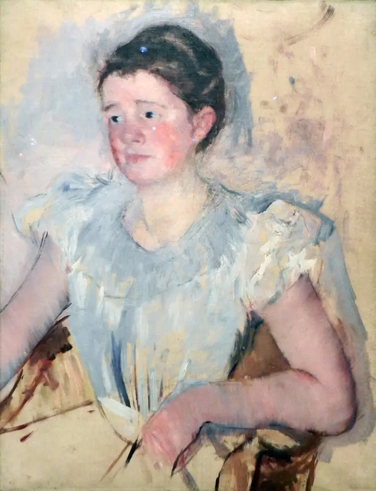 Busto di donna con corsetto bianco - Mary Cassatt