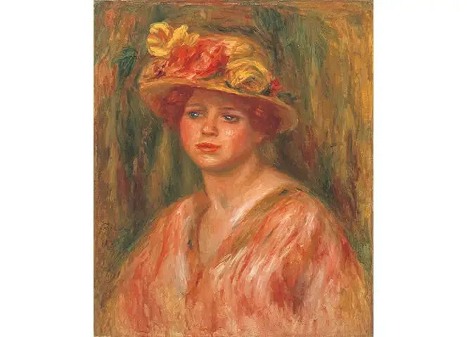 Busto di donna con corsetto rosso - Pierre-Auguste Renoir