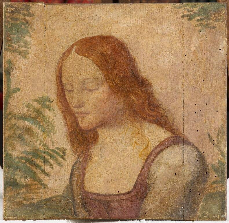 Busto di giovane ragazza con i capelli sciolti - Bernardino Luini