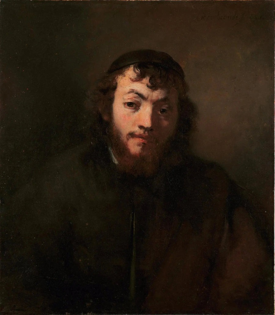 Ritratto di un giovane uomo con barba e berretto - Rembrandt