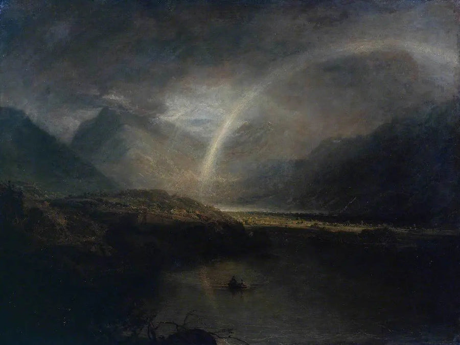 Lago Buttermere, con parte di Cromackwater, Cumberland, una pioggia - J. M. W. Turner