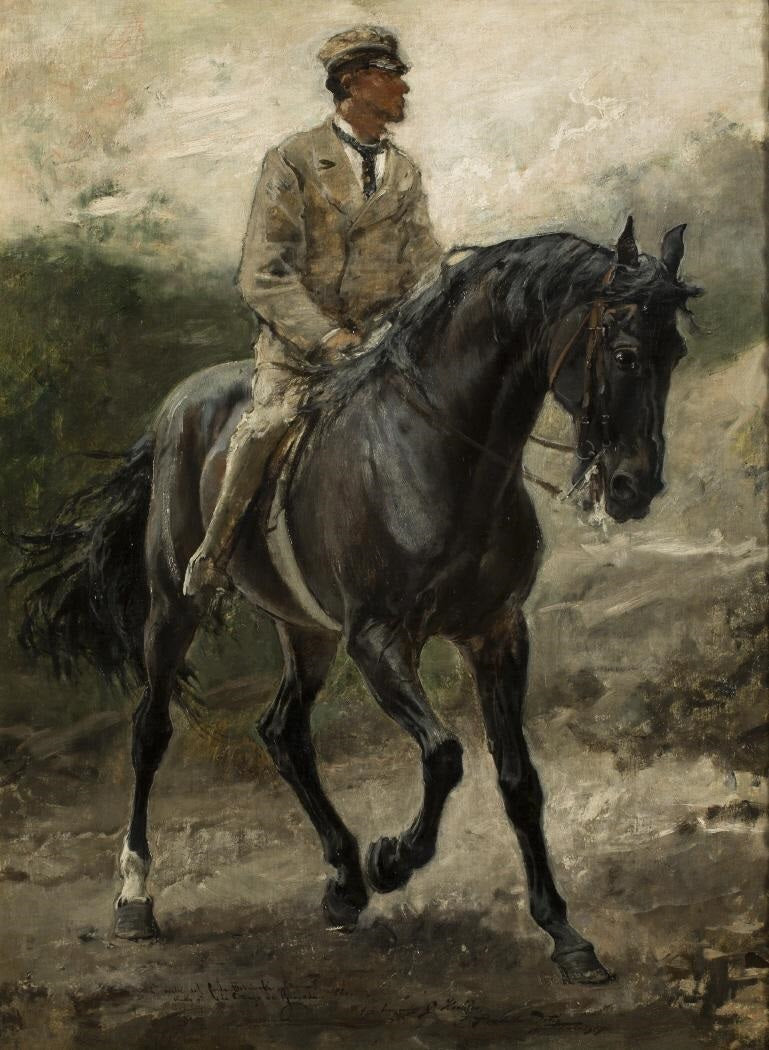 Caballo árabe del conde Bobrinski - Francisco Pradilla y Ortiz