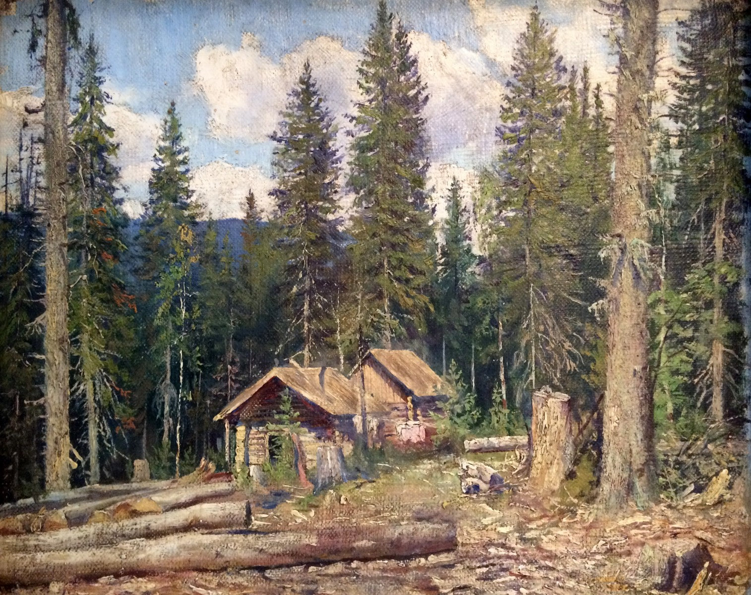 Cabane dans la forêt - Ivan Chichkine - Alpha Reproduction