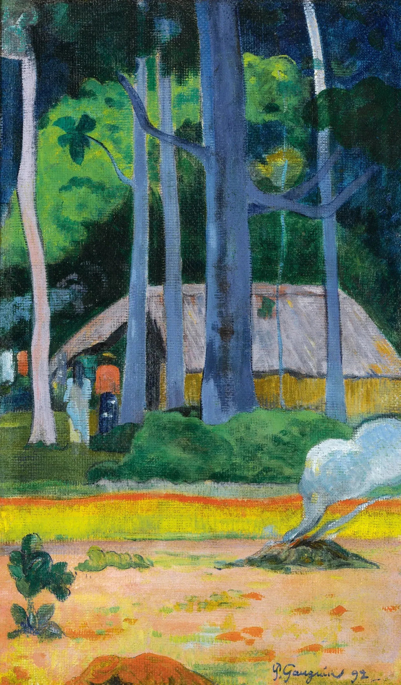 Capanna sotto gli alberi - Paul Gauguin