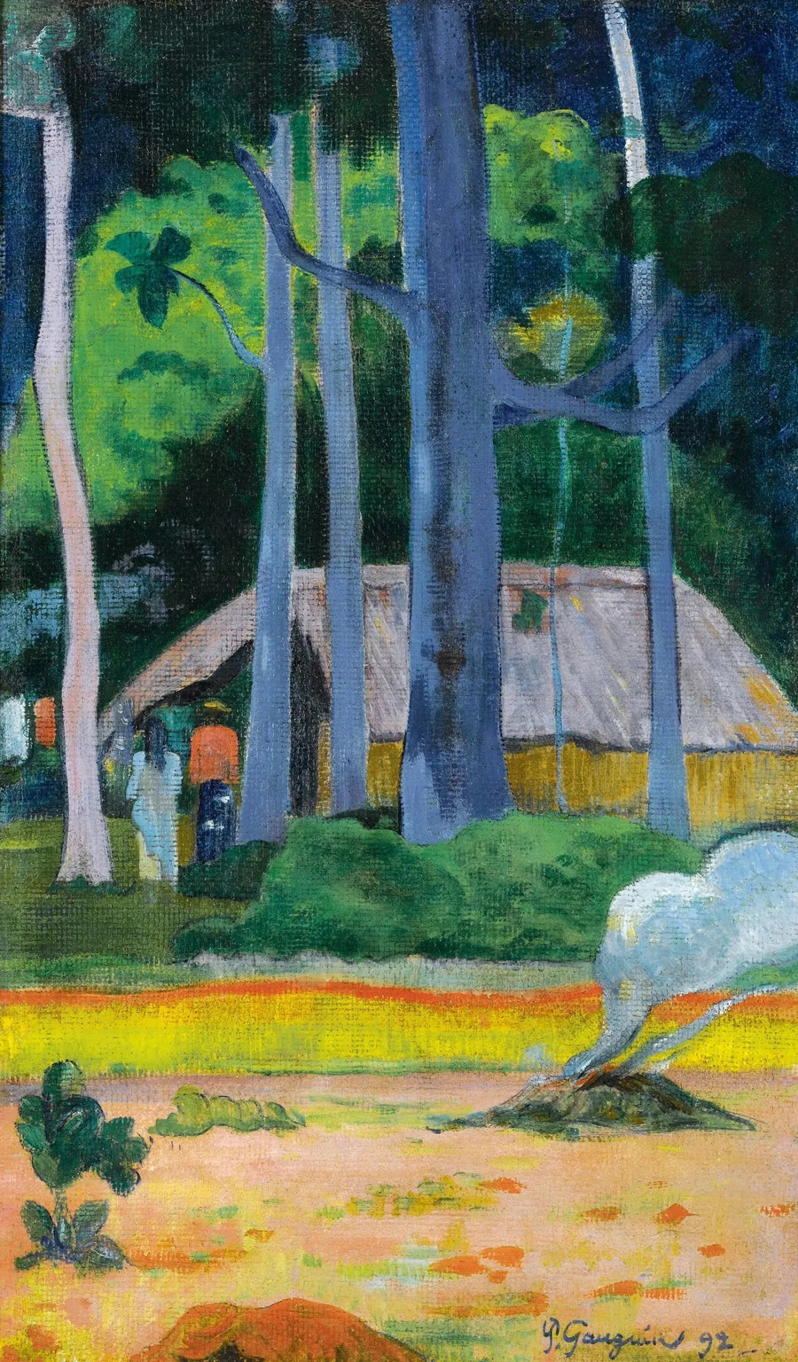 Capanna sotto gli alberi - Paul Gauguin
