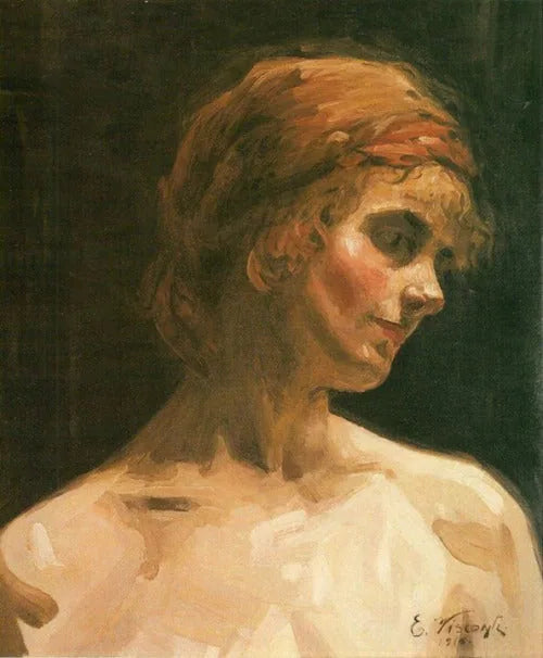 Cabe��a de mulher - Eliseu Visconti