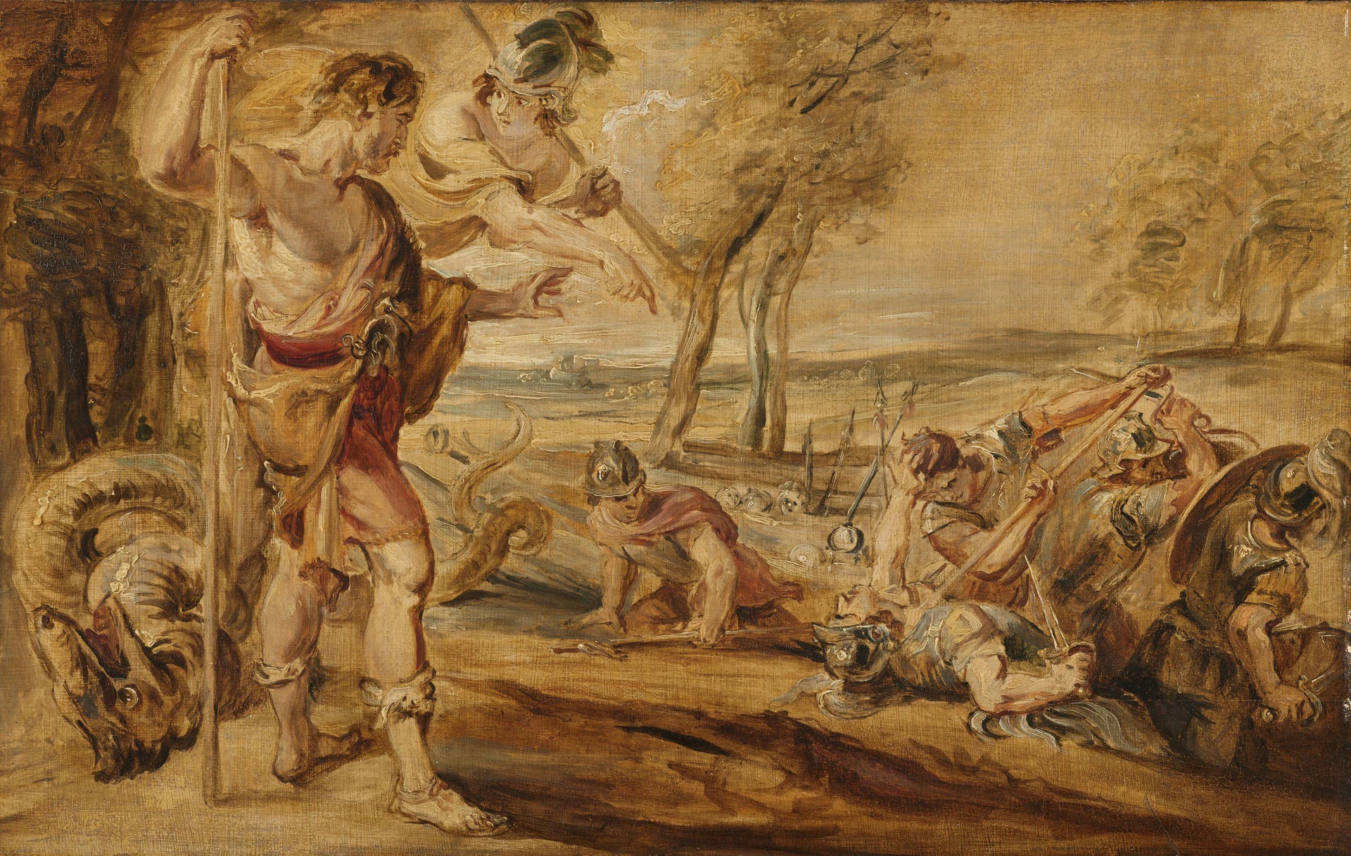 Cadmus sème les dents du dragon - Artiste inconnu du Rijksmuseum