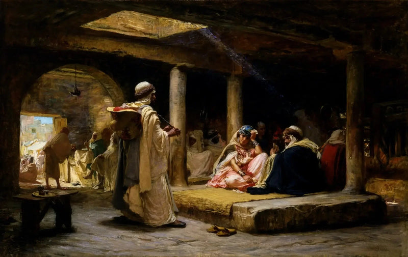 Caffè a Biskra, Algeria - Frederick Arthur Bridgman