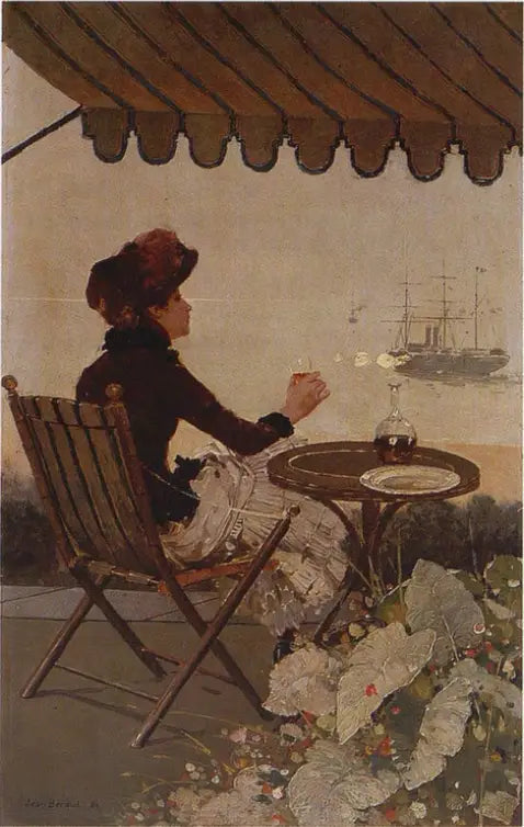 Caffè in riva al mare - Jean Béroud
