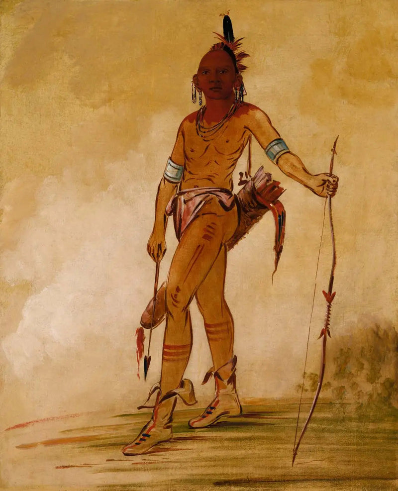 Cáh-he-ga-shín-ga, piccolo chef - George Catlin