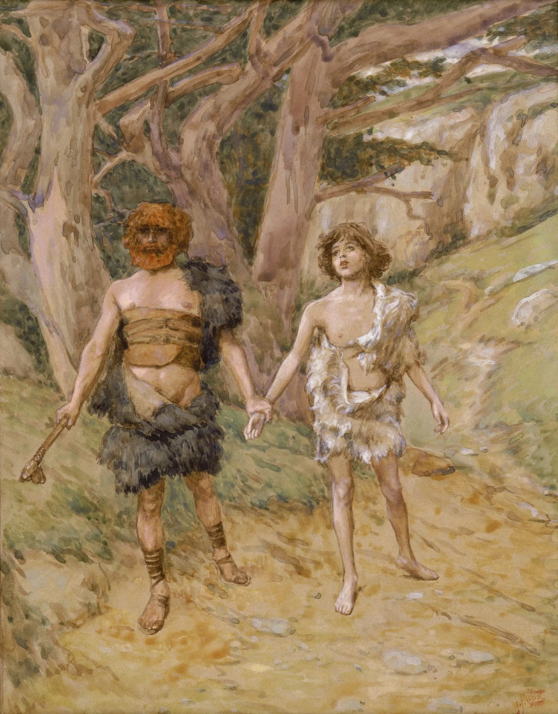 Caïn conduce Abel alla morte - James Tissot