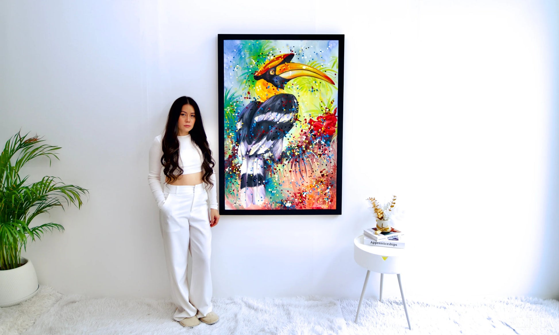 Hornbill Pop Art - Banlay | 80 X 120 cm Riproduzioni di quadri a olio
