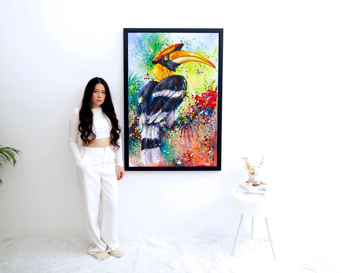 Hornbill Pop Art - Banlay | 80 X 120 cm Riproduzioni di quadri a olio