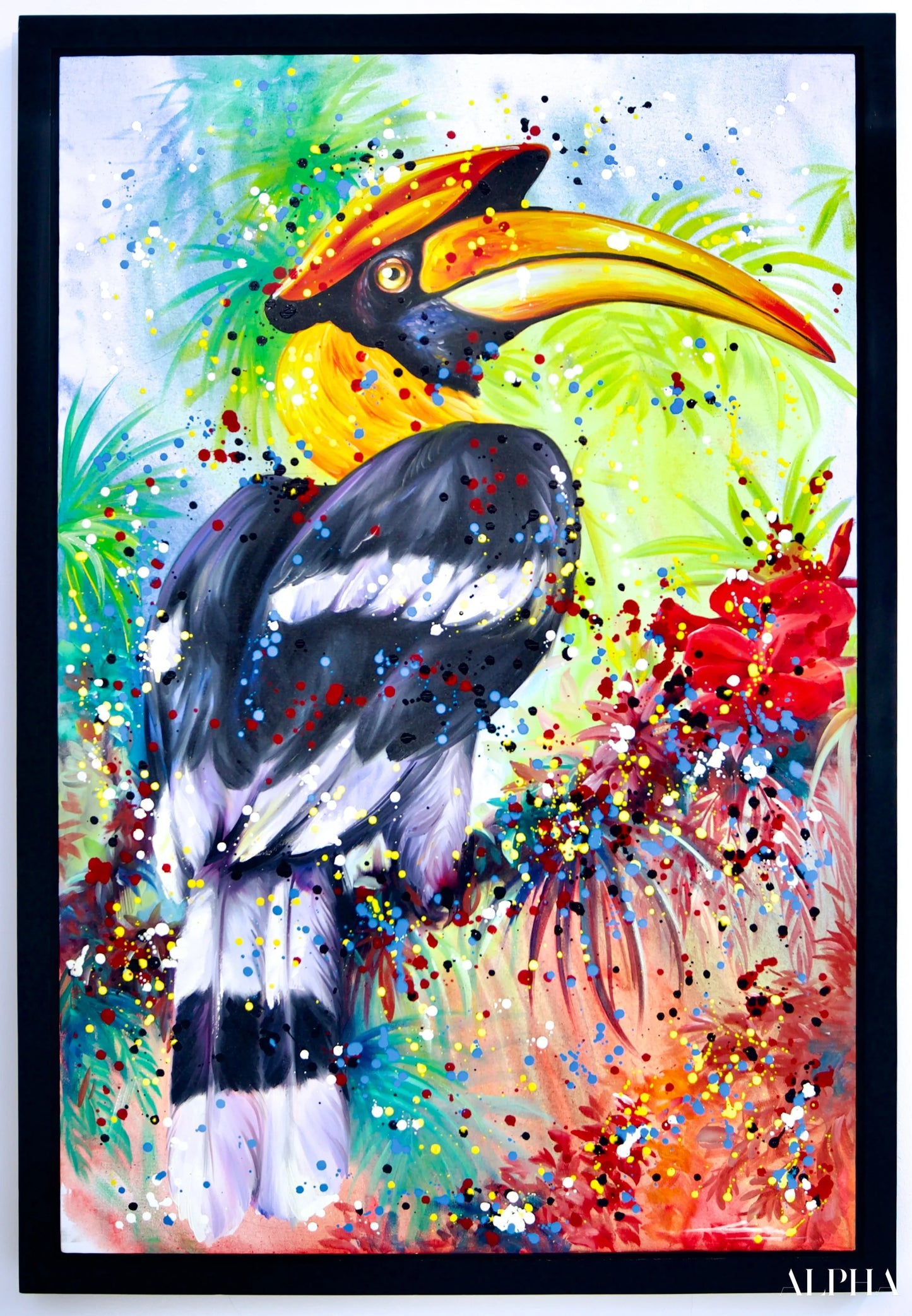 Hornbill Pop Art - Banlay | 80 X 120 cm Riproduzioni di quadri a olio