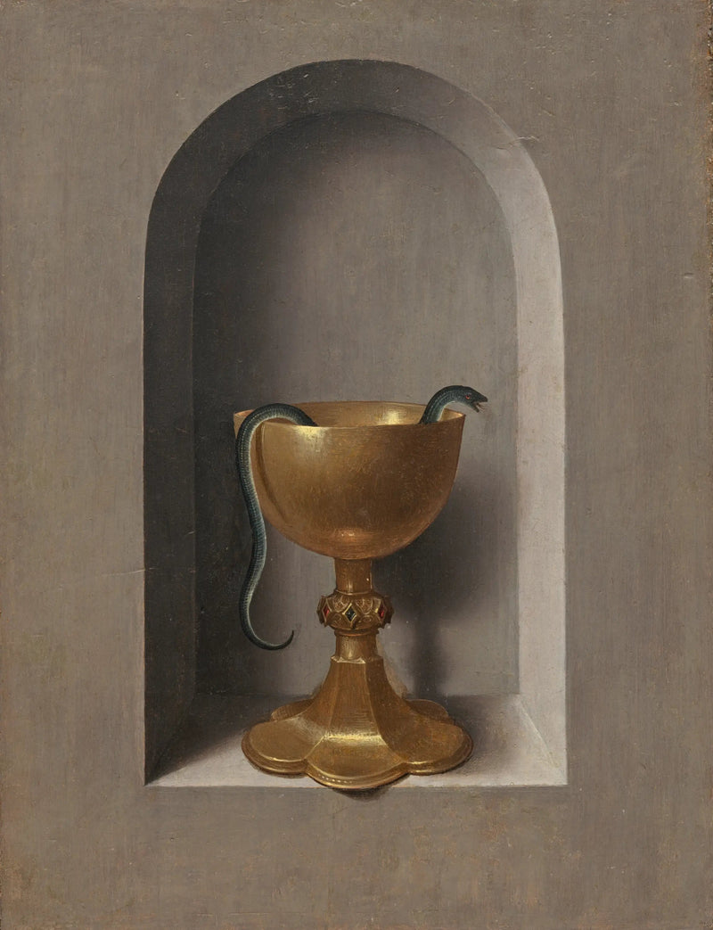 Calice di san Giovanni l'Evangelista [revers] - Hans Memling