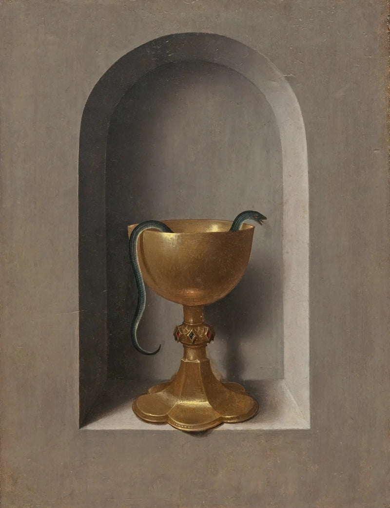 Calice di san Giovanni l'Evangelista [revers] - Hans Memling