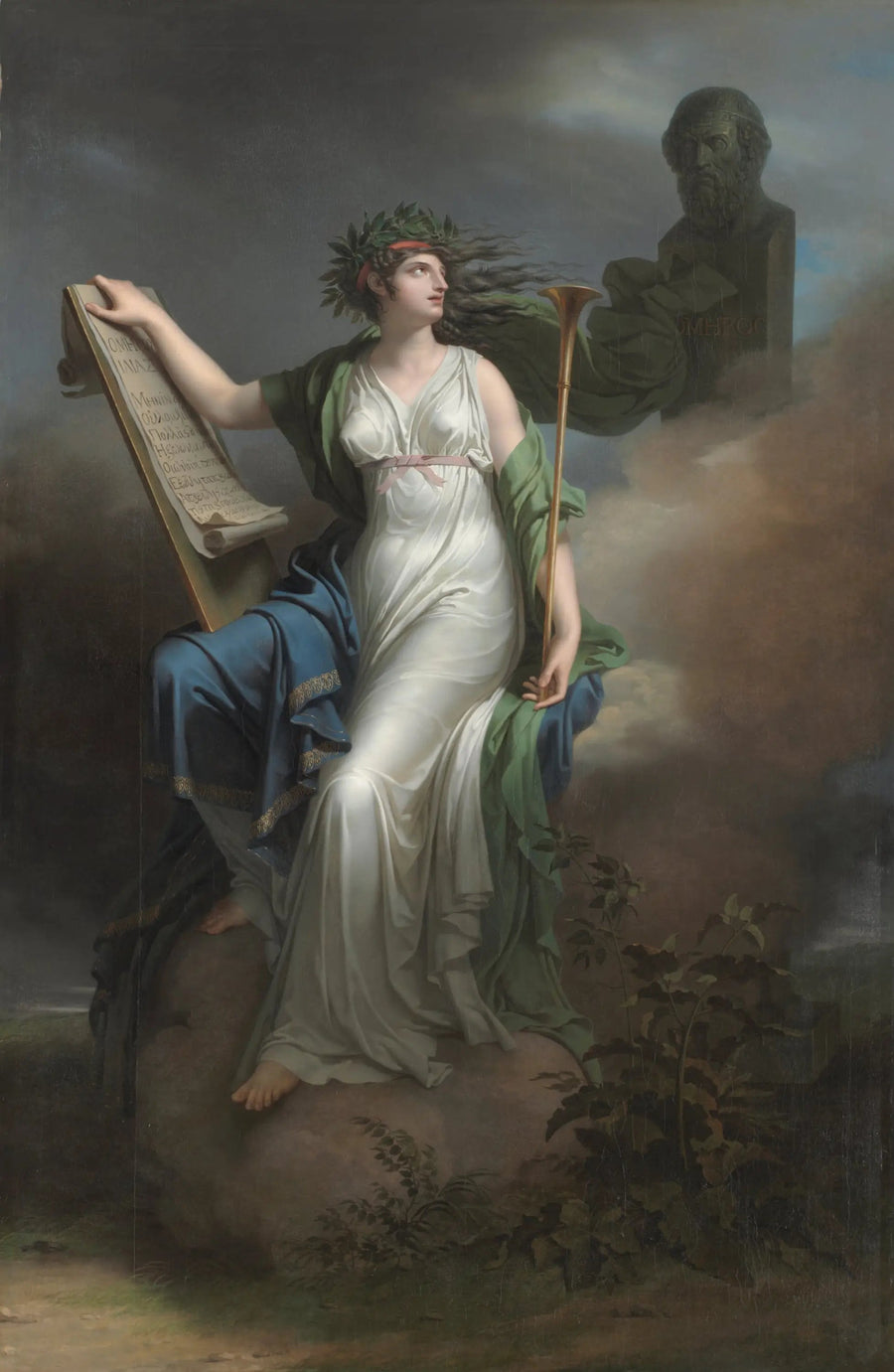 Calliope, musa che presiede all'epico poema - Charles Meynier
