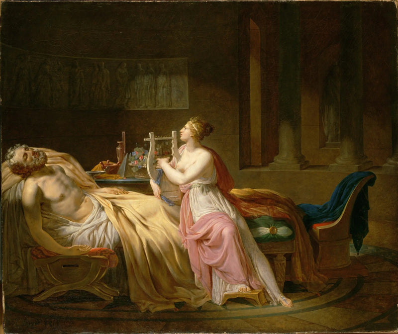 Calliope che piange Omero - Jacques-Louis David