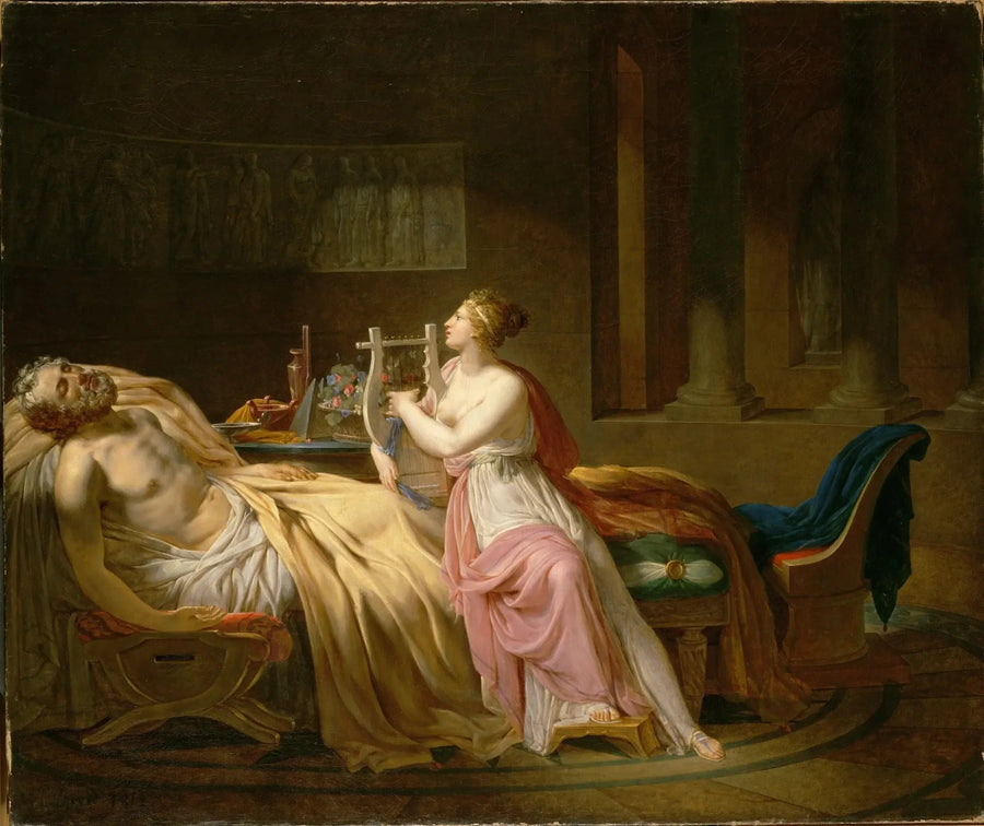 Calliope che piange Omero - Jacques-Louis David