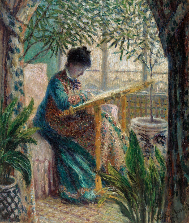 Ricamo Madame Monet, Camille al commercio W366 - Claude Monet