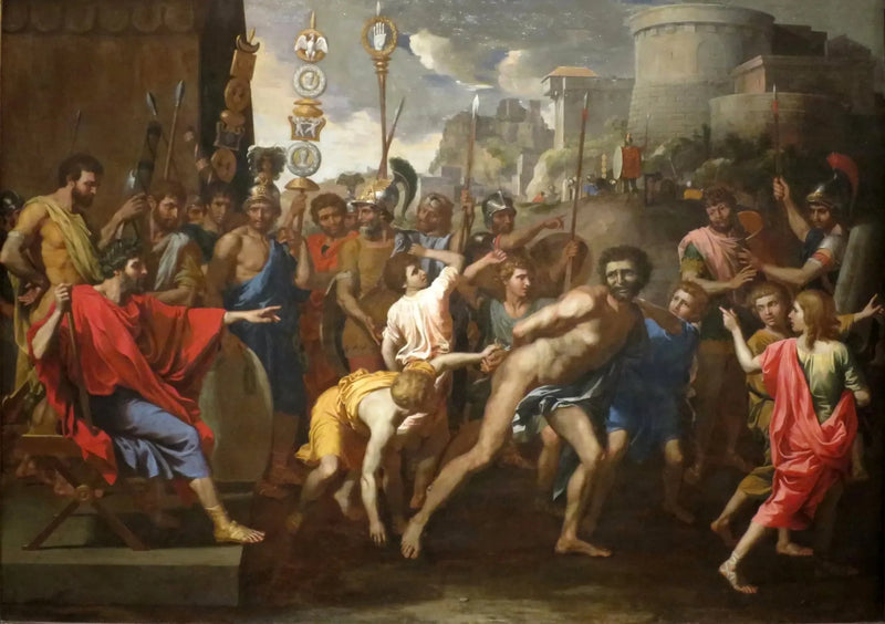 Camille e il maestro di scuola di Faliéries - Nicolas Poussin
