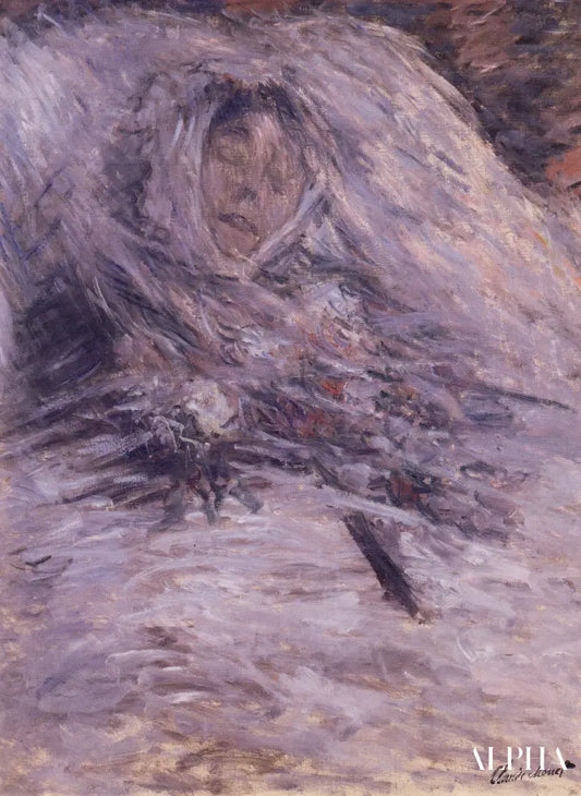 Camille Monet sur son lit de mort - Claude Monet - Reproductions de tableaux et peintures haut de gamme