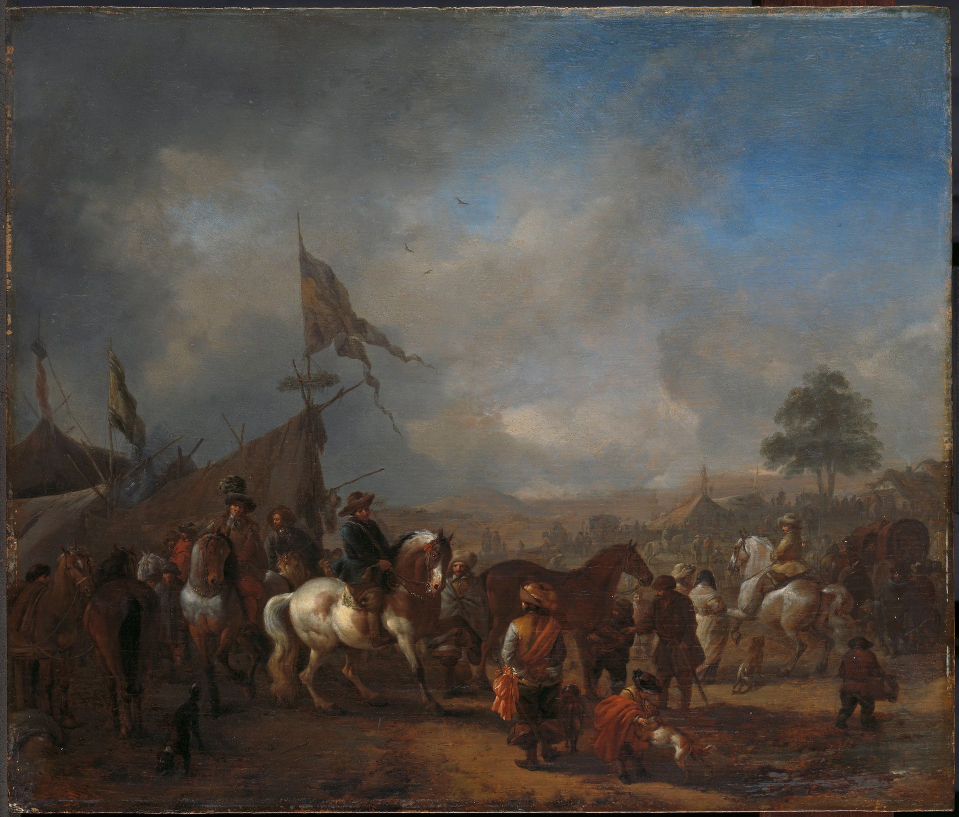 Un camp militaire - Philips Wouwerman