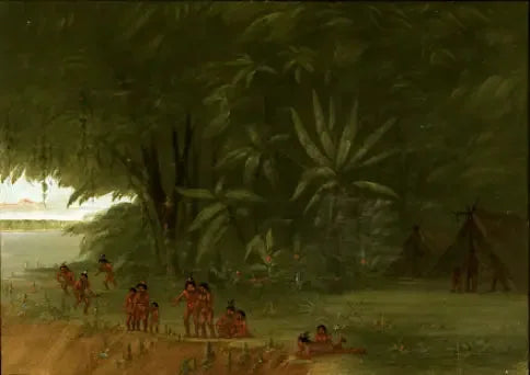 Campo di Mauhees - George Catlin