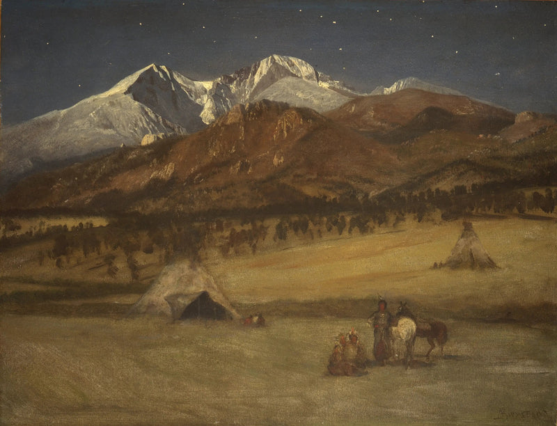 Accampamento indiano - Serata - Albert Bierstadt