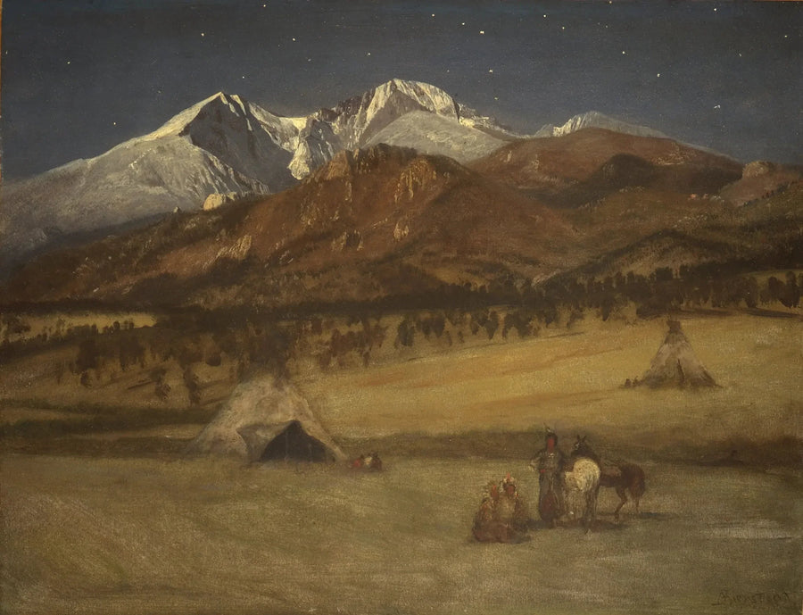 Accampamento indiano - Serata - Albert Bierstadt