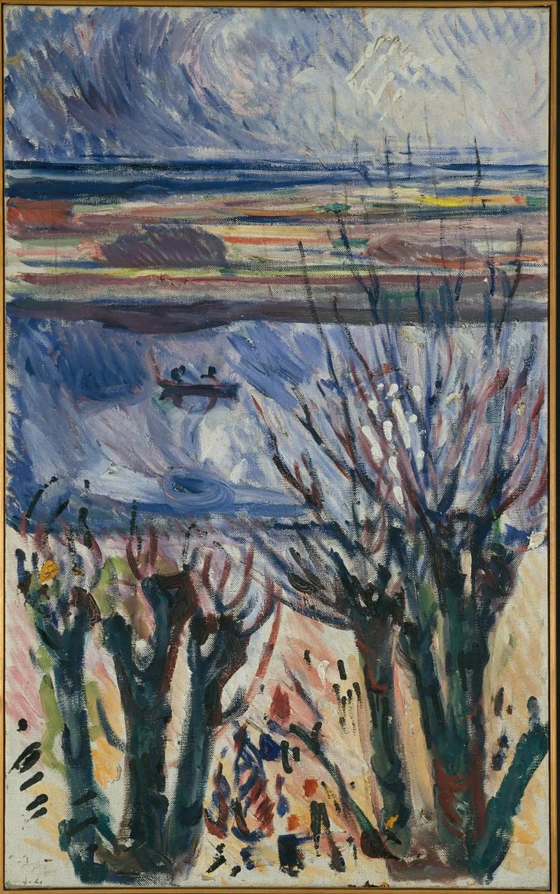 canale a Warnemünde - Edvard Munch